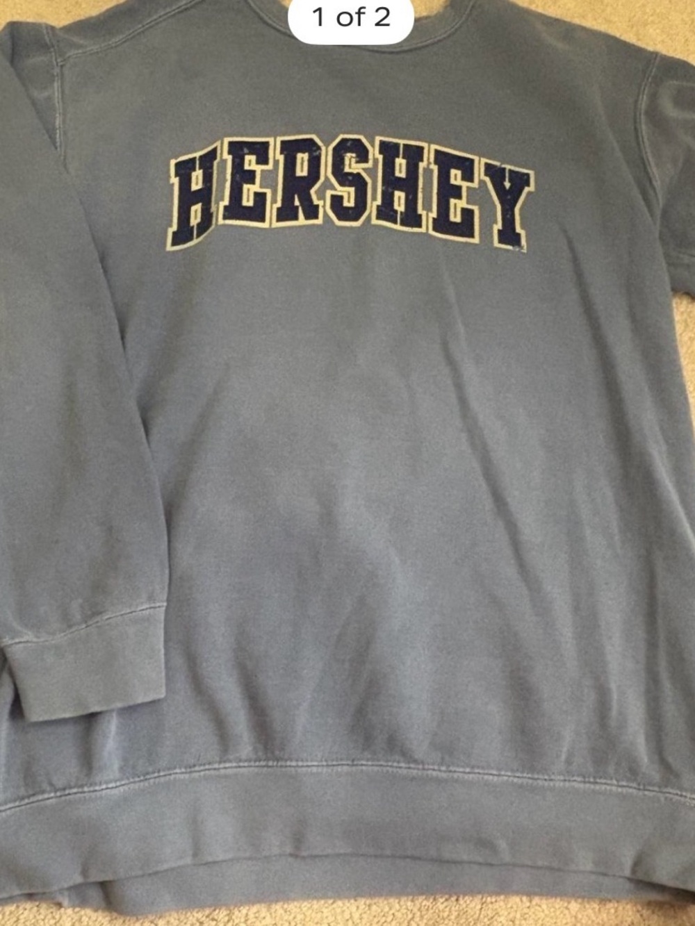 Comfort Colors Hershey Blue Crewneck Sweatshirt